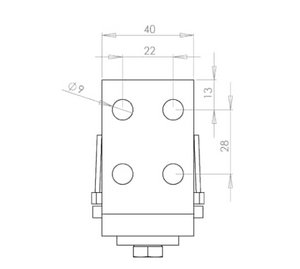 300kgs Bearing Swing Gate Hinge 50 x 50 SHS Steel Tube frame Knock In punch hinge