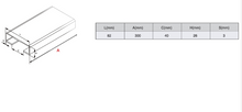 Load image into Gallery viewer, Aluminum guide Channel with Black Nylon Black Sliding Gate Rear Guide System
