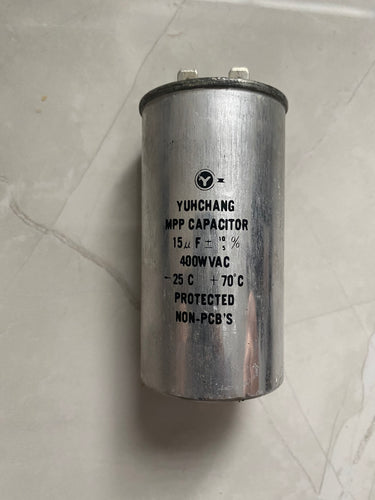 trg 306 tiltamatic garage door capacitor 15uf sectional door part (used) - LOCKMATIC