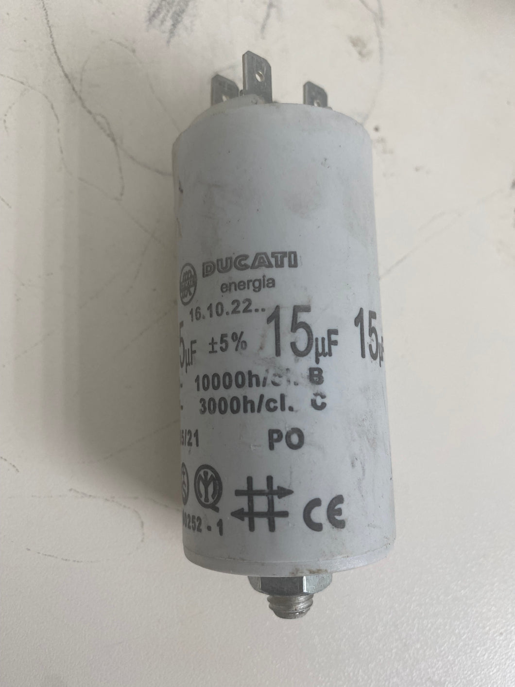 ducati capacitor 15uf for garage door gate motor (used) - LOCKMATIC