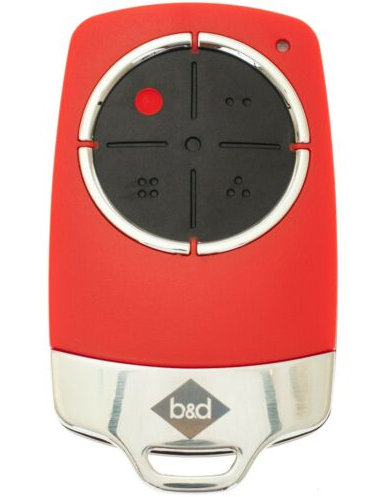 B&D TB6 Remote Tri Tran TB-6, Prodigy Garage Door bnd 62872 Red - LOCKMATIC